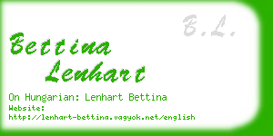 bettina lenhart business card
